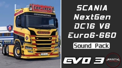 2022 Scania NextGen 660 DC16 V8 Sound Pack v1.3.2 1.61