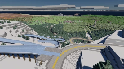 Blocklands - a Minecraft world you can drive v1.0