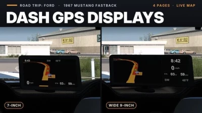 Dash GPS Displays – 1967 Mustang (Road Trip: Ford) v1.0