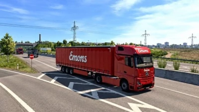 Emons Traffic Truck – Mercedes Benz Actros + Trailer v1.0