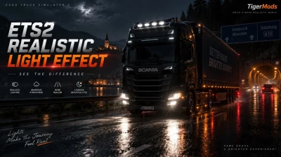ETS2 Realistic Light Effect v2.4.9.15 [ETS2 1.62]