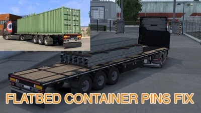 Flatbed with Container Pins Fix v1.0