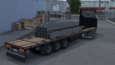 Flatbed with Container Pins Fix v1.0