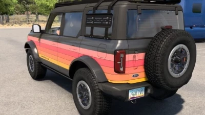 Ford Bronco 2024 – Retro Sunset | Ford Road Trip DLC Skin v1.0