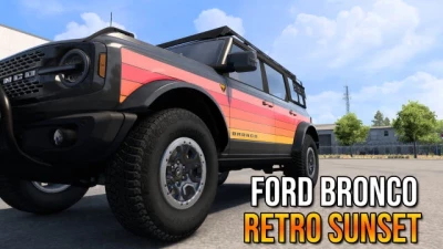 Ford Bronco 2024 – Retro Sunset | Ford Road Trip DLC Skin v1.0