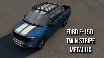 Ford F-150 Twin Stripe Metallic Skin v1.0