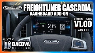 Freightliner Cascadia Dashboard Addon v1.0