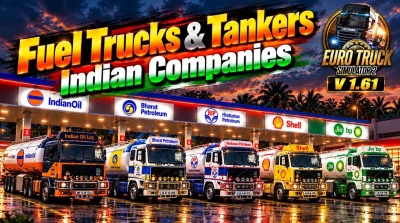 Fuel Trucks & Fuel Tankers Mod v1.61