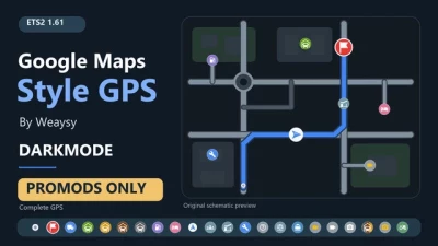Google Maps Style GPS Dark Mode (PROMODS only) v0.2.1