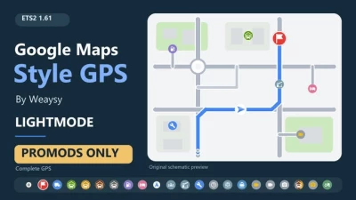 Google Maps Style GPS Light Mode (PROMODS only) v0.2.1