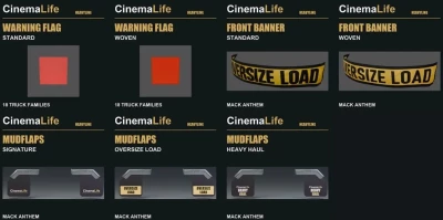 Heavy Haul Flags, Oversize Banners & Mudflaps v1.0