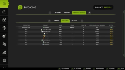 Invoices - Production Sales v1.0.0.0