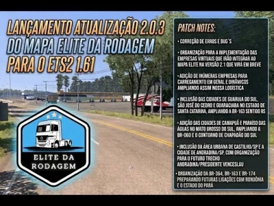 MAPA ELITE DA RODAGEM 1.61