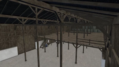 Old Wooden Bavarian Hall With Hayloft v1.0.0.0