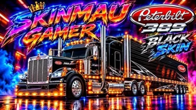 Peterbilt 389 Black Skin v1.0