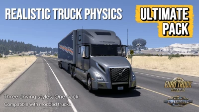 Realistic Truck Physics Mod Ultimate Pack ATS v1.9 1.61