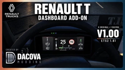 Renault T Dashboard Addon v1.0