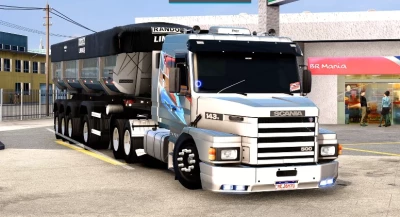 Scania 143H+ Caçamba Quatro Eixos Random R Ets2 1.61