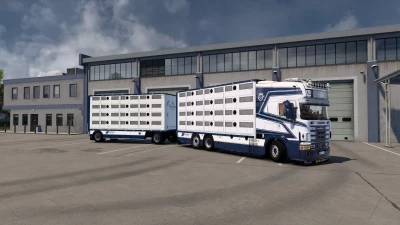 Scania 4Series 164 L Livestock Truck+Trailer Tuning Tandem 1.61.x