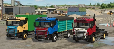 Scania R Box, HKL and Grain Trucks v1.0