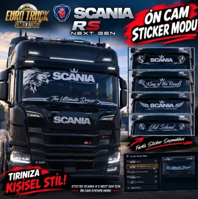Scania R/S Next Gen Windshield Sticker v1.0