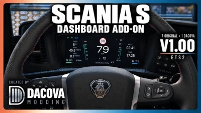 Scania S Dashboard Addon v1.0
