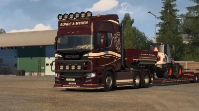 Sunde & Myren Dutch Royal V8 Scania R 2016 V8 730 + Matching Low Loader v1.0
