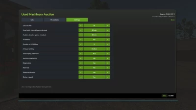 Used Machinery Auction BETA 3 v1.0