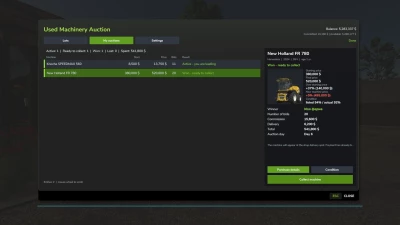 Used Machinery Auction BETA 3 v1.0