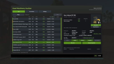 Used Machinery Auction BETA 3 v1.0