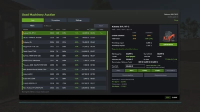 Used Machinery Auction v1.0.0.0