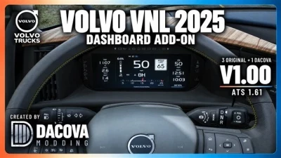 Volvo VNL 2025 Dashboard Addon v1.0