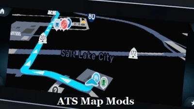 Waze colors for ATS Map Mods [Blue] v1.0
