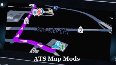 Waze colors for ATS Map Mods [Purple] v1.0