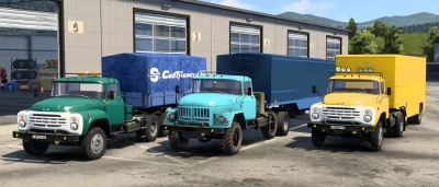 ZiL 130-131-133 Trucks + Trailers for ETS2 1.61