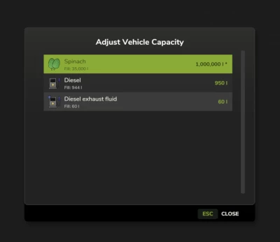 Adjust Storage Capacity V0.6.0.0