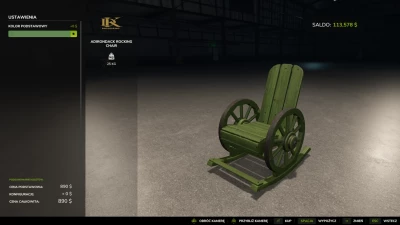 FS25 Adirondack Rocking Chair (PC only) 1.0.0