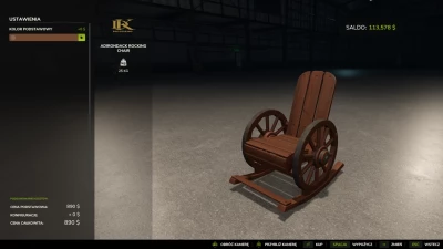 FS25 Adirondack Rocking Chair (PC only) 1.0.0