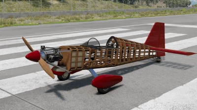 Gniar Mods - Experimental Sport Wood Airplane - BeamNG.drive V1