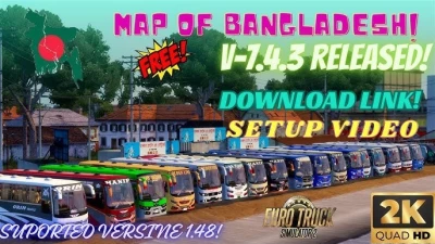 Map Of Bangladesh V7.4.3 Map For v1.482.0