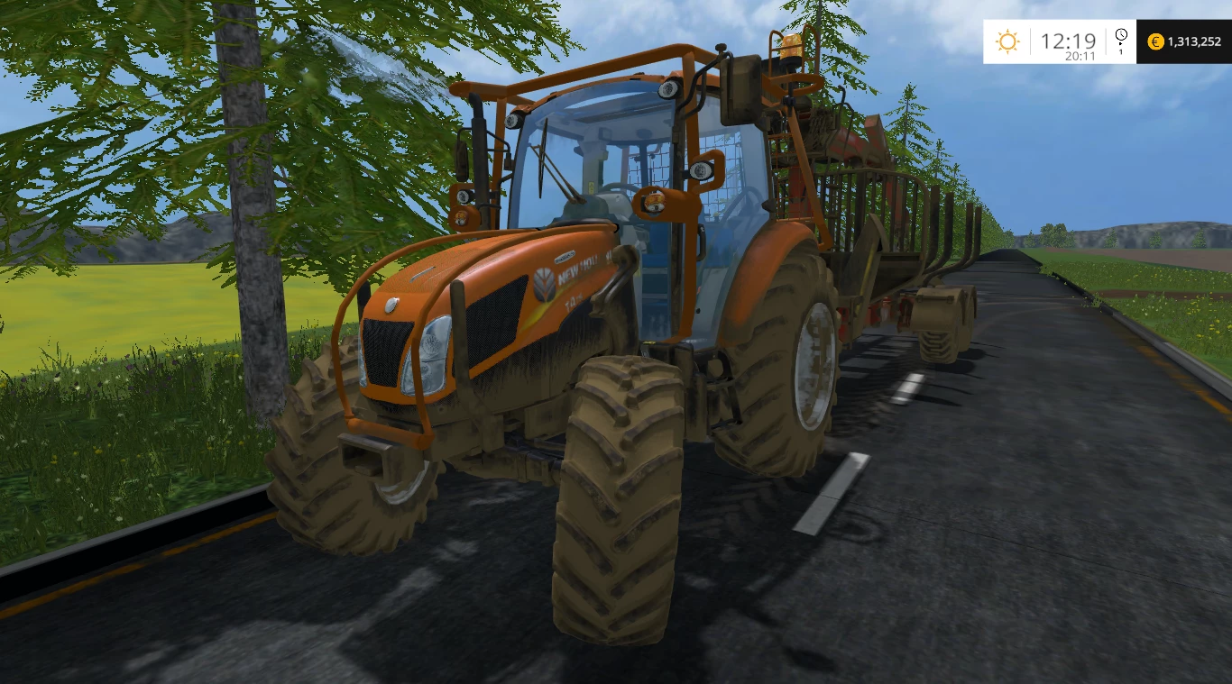 NEW HOLLAND T4.75 4WD FOREST NEW ORANGE EXTRA HIT STRONG V1.0