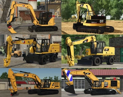 CAT Excavators Pack v1.0