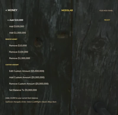 Enhanced Mod / Cheat Menu v1.0