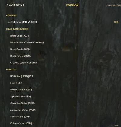 Enhanced Mod / Cheat Menu v1.0