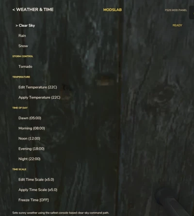 Enhanced Mod / Cheat Menu v1.0