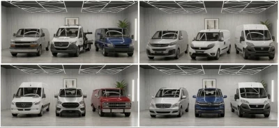 Van Pack 2026 (Sprinter, Ducato, Multivan, Transit, Boxer) BeamNG MOD v1.0