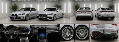 BMW M4 G82 + Mercedes CLE AMG 450 German Pack 2026 V1.1 0.38