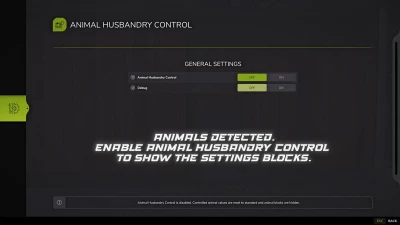 Animal Husbandry Control v1.0.0.0