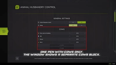 Animal Husbandry Control v1.0.0.0