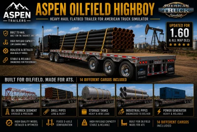 ASPEN OILFIELD HIGHBOY TRAILER v1.0 ATS 1.59-1.60.x